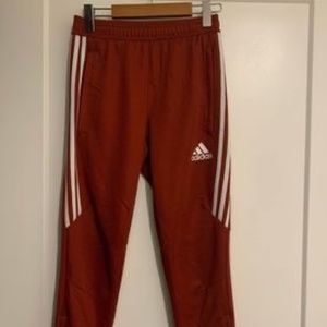 Women’s Burgundy Adidas track pants